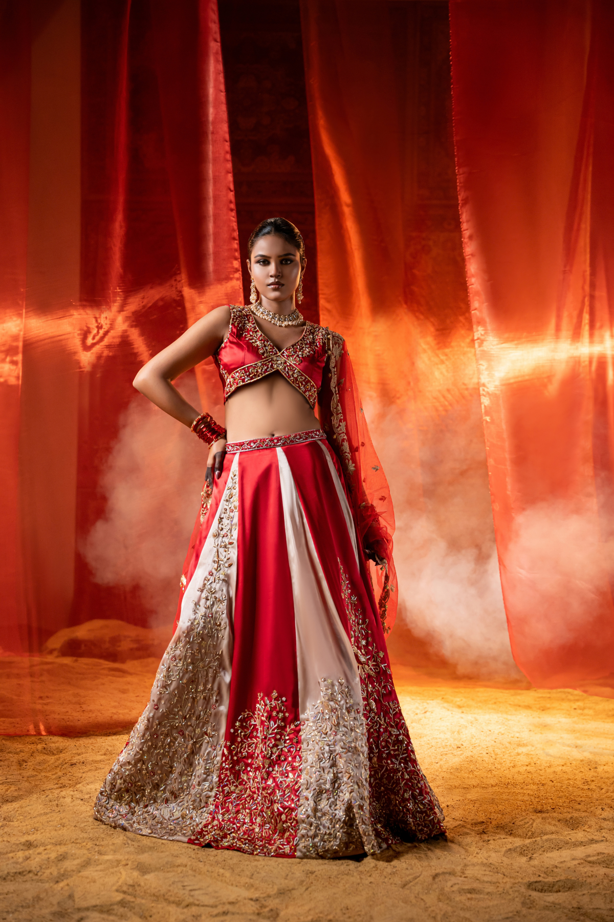 LAVANYA - Scarlet Romance Lehnga