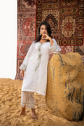 Meadow Pearl – Luxury Embroidered White Co-Ord Set