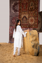 Verdant Essence – Luxury Raw Silk Embroidered Co-Ord Set