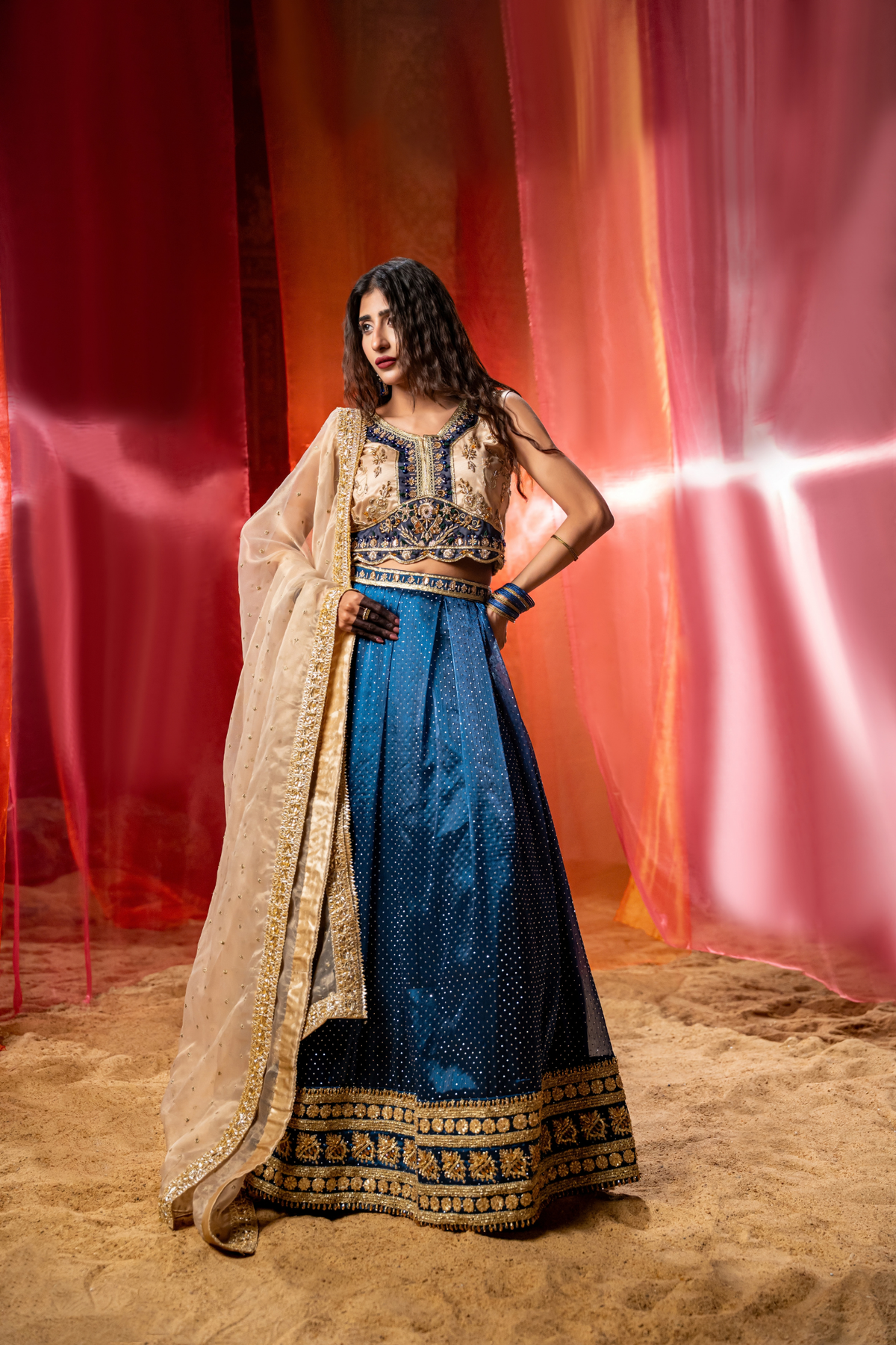 ISABELLA — The Sapphire Heritage Lehenga