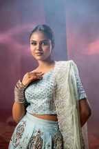 SELENE - Moonlit Crystal Lehenga