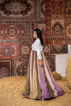 Lavender Symphony - Luxury Embroidered Multi-Tone Maxi
