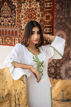 Verdant Essence – Luxury Raw Silk Embroidered Co-Ord Set