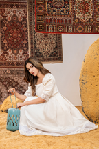IVORY GRACE – Chikankari Poplin Cotton Maxi