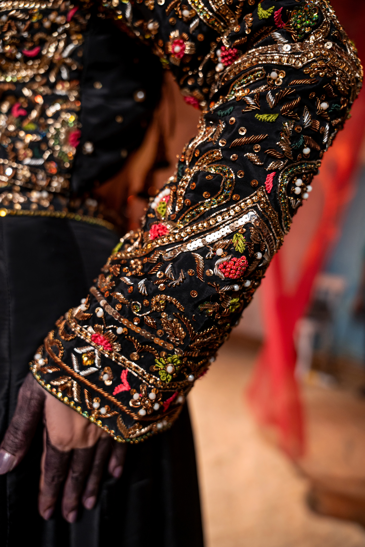NOIRÉA — Black Majesty Couture Lehenga