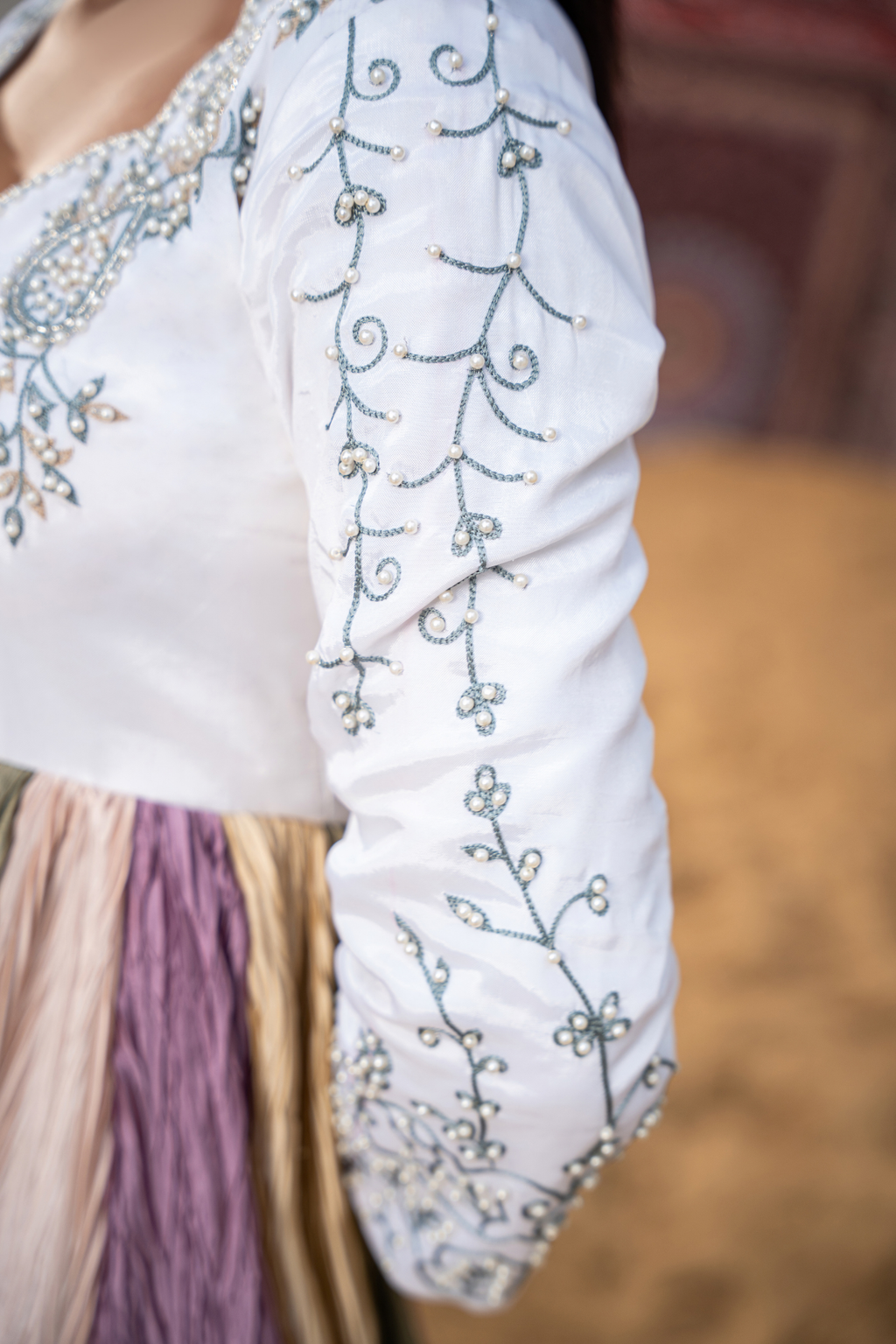 Lavender Symphony - Luxury Embroidered Multi-Tone Maxi