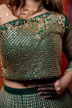 ZARIEL - Emerald dynasty Couture Lehenga