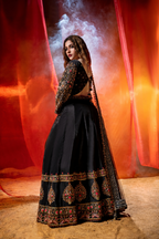 NOIRÉA — Black Majesty Couture Lehenga