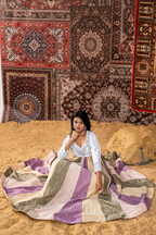 Lavender Symphony - Luxury Embroidered Multi-Tone Maxi