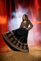 NOIRÉA — Black Majesty Couture Lehenga