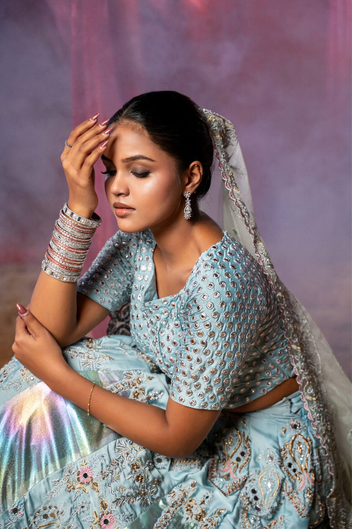 SELENE - Moonlit Crystal Lehenga