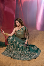 ZARIEL - Emerald dynasty Couture Lehenga
